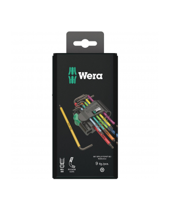 Wera Zestaw kluczy trzpieniowych TORX BO Multicolour BlackLaser z magnetyzerem 967 SPKL/9 05073599001