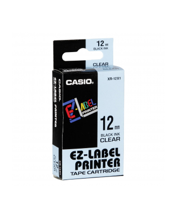 Casio Xr-12 X 12 Mm Black On Clear