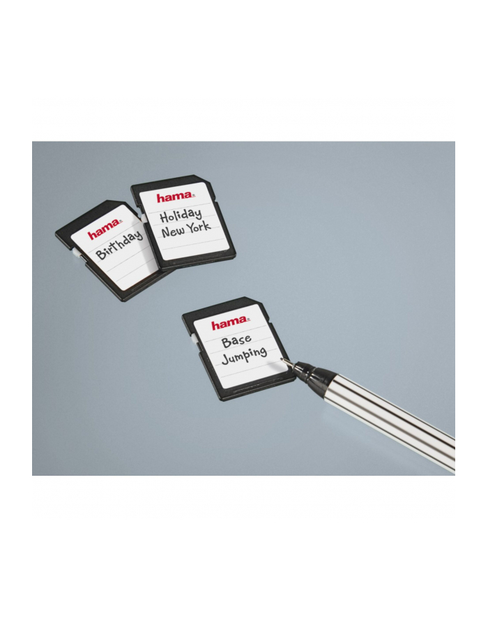 Hama MEMORY CARD LABELS 18 PIECES CZARNY/BIAŁY (95916) główny