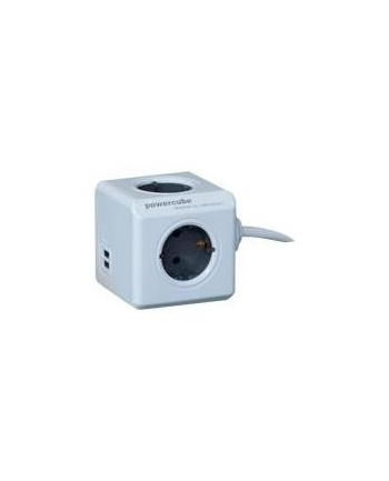 Allocacoc PowerCube Extended USB 1,5m szary Typ F 1406GY/DEEUPC (1406GYDEEUPC)