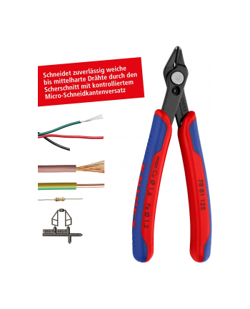 Knipex Cążki boczne Super-KnipsR, typ 78 81 125 nr 1