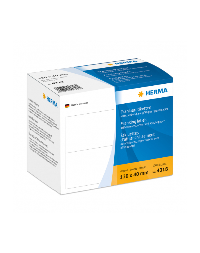 Herma Etykiety samoprzylepne 130 x 40mm / 1000szt. 4318 główny