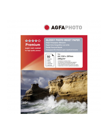 Agfaphoto Premium Błyszczący Papier Fotograficzny 240 G A 4 50 Arkuszy