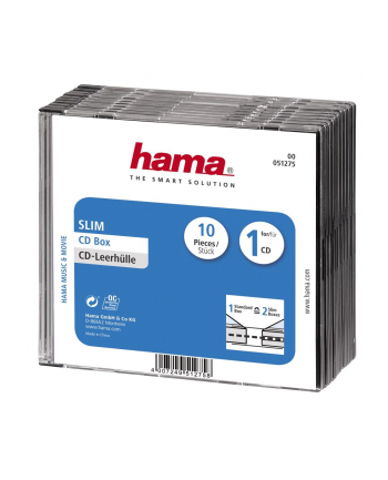 Hama Pudełka Na Cd Slim Standard 10Szt (512750000)