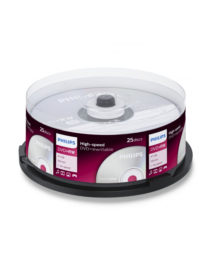 PHILIPS DVD+RW 4,7GB 4X CAKE (DW4S4B25F/00) główny