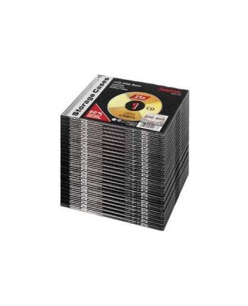 Hama CD Slim Box, black, pack of 25 pcs (00051167)