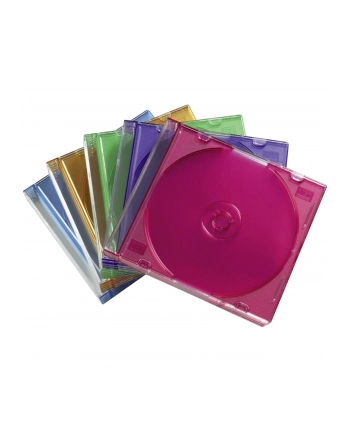 Hama CD Slim Box Pack of 25, Coloured (00051166) nr 1