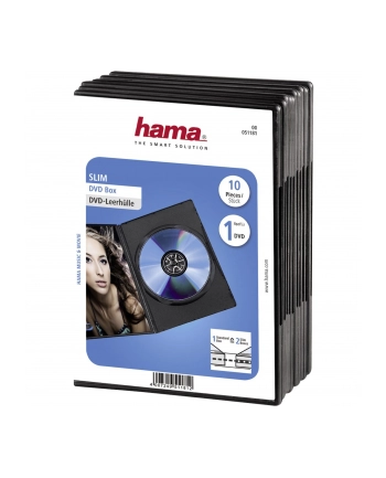 Hama DVD Slim Box 10, Black (00051181) nr 1