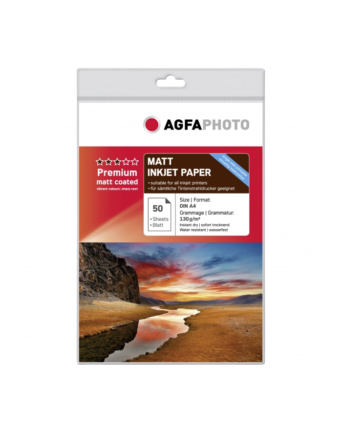 AgfaPhoto Premium Matt Coated 130 g A 4 50 kartek (AP13050A4M) główny