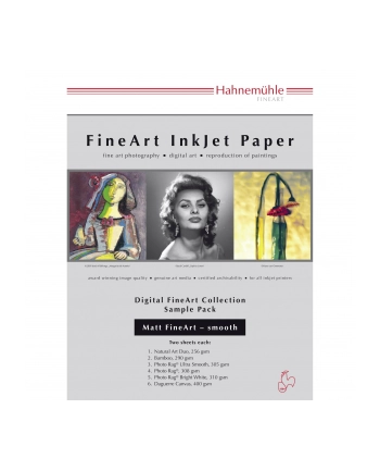 HahnemŘhle Digital FineArt A 4 Testpack matte, glatte Papiere (HAH10640303) nr 1