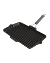 Amazon Staub patelnia grillowa prostokątna z uchwytem silikonowym (34 x 21 cm, nadaje się do kuchenek indukcyjnych, wnętrze emaliowane matowoczarne), - nr 7