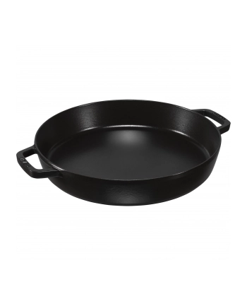Amazon Staub 40511 – 073 – 0 patelnia z dwoma uchwytami, żeliwo, czarny, 34 cm nr 1