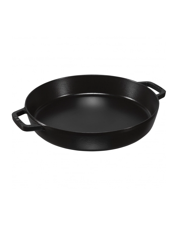 Amazon Staub 40511 – 073 – 0 patelnia z dwoma uchwytami, żeliwo, czarny, 34 cm główny