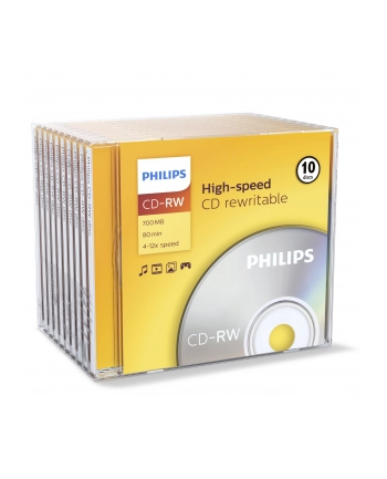 Philips 10 x CD-RW - 700MB / 80min (CW7D2NJ10/00) nr 1