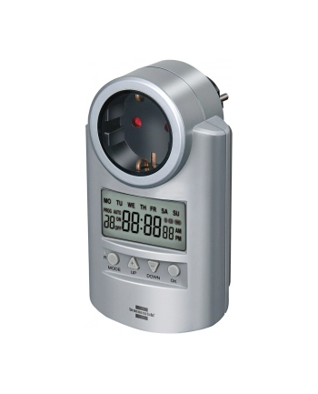 Brennenstuhl Gniazdo z Programatorem Tygodniowym 3680 W 20 Programow 1 Min-23 H/59 Min nr 2