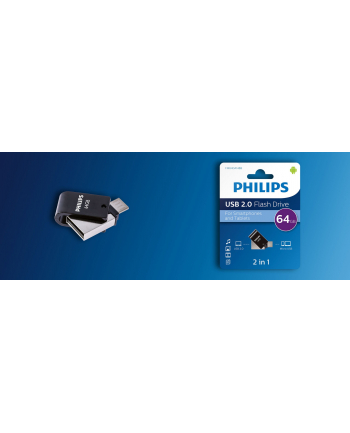 Philips Flash Drive 64Gb czarny (Fm64Da148B00)