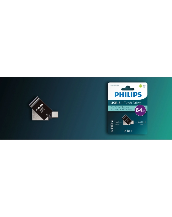 Philips 64Gb czarny (Fm64Dc152B00) główny