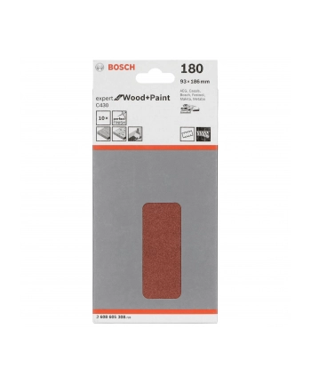 Bosch Papier ścierny RED WOOD gr. 180 93X185mm 2608605308 nr 1