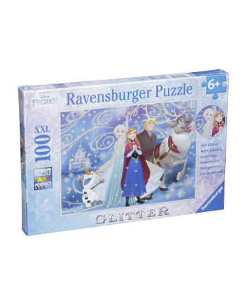 Ravensburger Puzzle Xxl 100el.ementów - Disney Kraina Lodu -Błyszczący Śnieg 13610