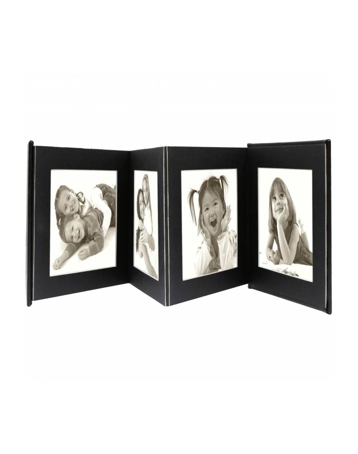 Deknudt Ramka Leporello black 8x10x15 skóra 8 zdjęć(A66DC28PH 10X15) główny