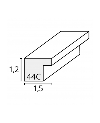 Deknudt 30x40 Drewaniana biała (S44CF1 30X40)