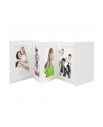 Deknudt Ramka Leporello biały 8x10x15 skóra 8 zdjęć (A66DC1 10X15) nr 1