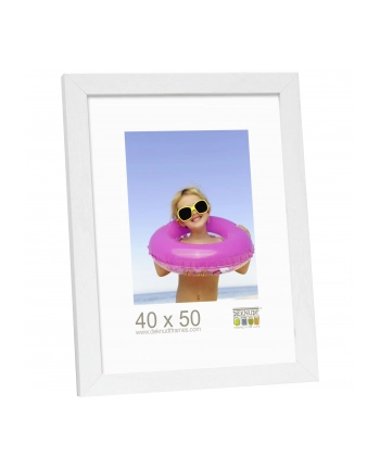 Deknudt 40x50 drewniana biała (S44CF1 40X50) nr 1