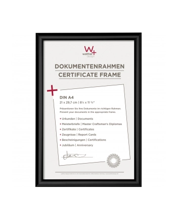 WALTHER RAMKA TRENDSTYLE 21X29,7 RESIN BLACK DIN A4 nr 1