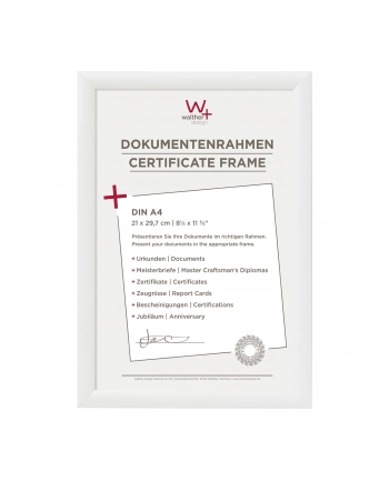WALTHER RAMKA TRENDSTYLE 21X29,7 RESIN WHITE DIN A4 nr 1