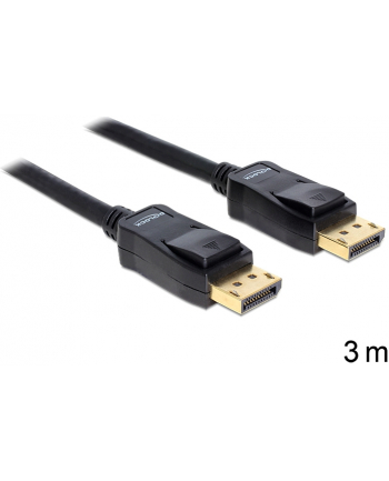 KABEL DISPLAYPORT M/M 3M GOLD DELOCK