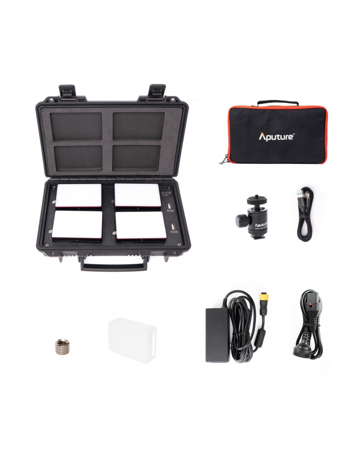 Zestaw 4 lamp LED Aputure MC Travel Kit główny