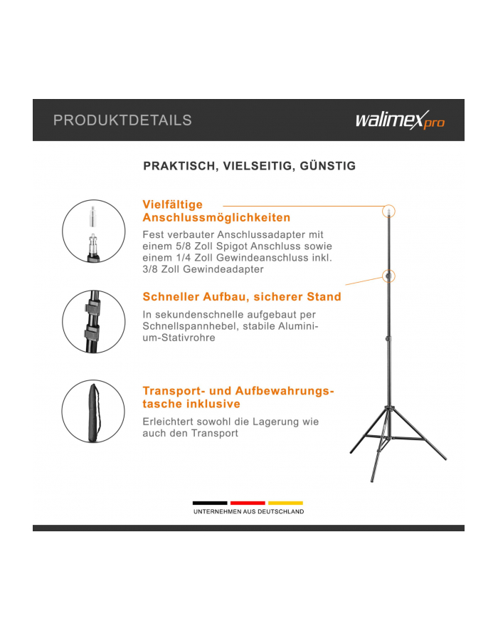 Walimex Statyw WT-803 Lamp Tripod, 200cm (12525) główny
