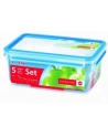 Emsa 5 PACK Pojemnik na żywność niebieski 508568 - nr 1