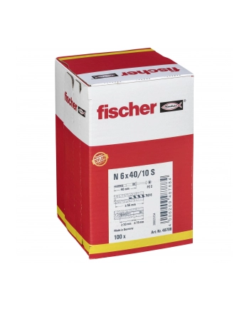 Fischer Kołek Rozporowy 048788 Nx40 z Gp Zestaw 100szt. nr 1
