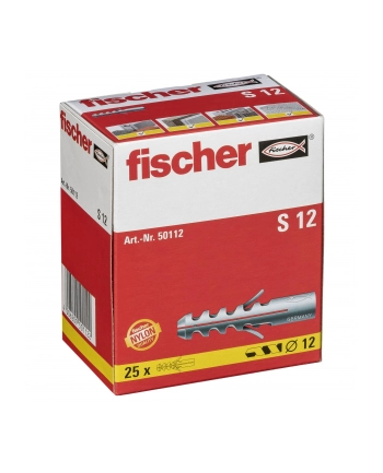 Fischer Kołek Rozporowy S 12 12mm Zestaw 25szt. nr 1