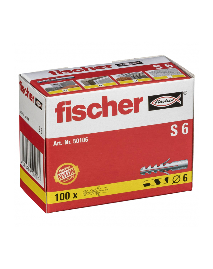 Fischer Kołki rozporowe S 6 (100) główny