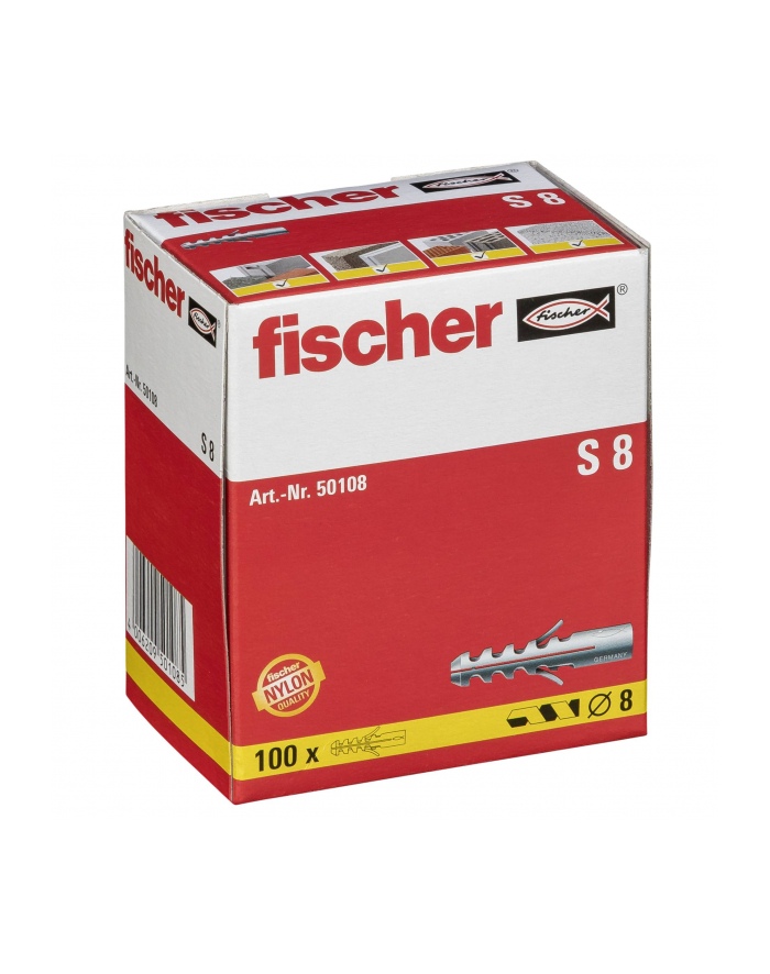 Fischer Kołki rozporowe S8 (100 szt.) główny