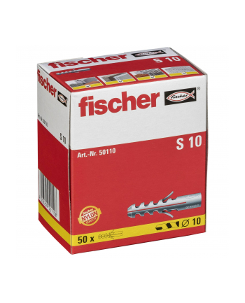 Fischer Kołek Rozporowy S 10 10mm Zestaw 50szt.