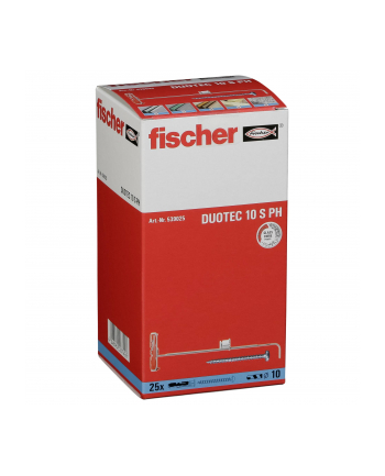 Fischer Nylonowe Mocowanie Uchylne Z Wkrętem Duotec 10 S Ph 25Szt. 539025