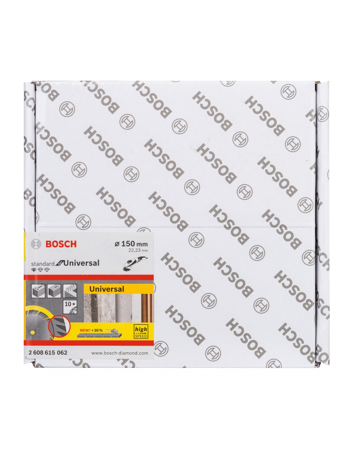 Bosch Diamentowa tarcza tnąca 10szt. 150x22.23x2.4x10mm 2608615062 główny