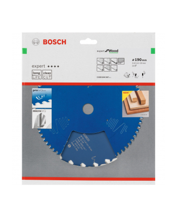 Bosch Tarcza pilarska expert for Wood 190x30x2.6/1.6x24 T 2608644047