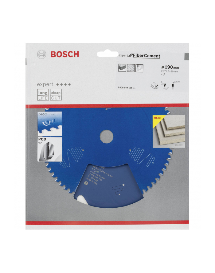 Bosch Tarcza pilarska Expert for Fiber Cement 190x30x2,2mm 4 2608644125 główny
