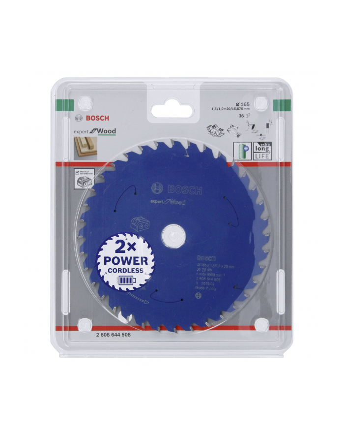 Bosch Tarcza Tnąca Expert For Wood Do Pił Akumulatorowych 2608644508 główny