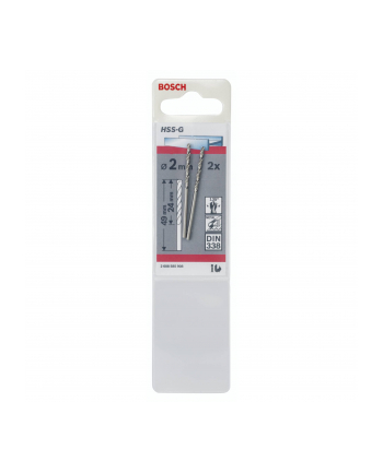 Bosch Wiertło do metalu HSS-G Standard DIN 338 2x24x49mm 2szt 2608585908