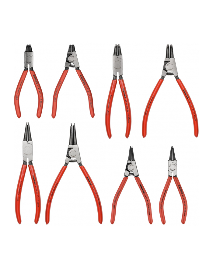 Knipex Zestaw szczypiec do pierścieni Segera 00 20 04 V01 19-60 mm 12-25 mm 10-25 mm 19-60 mm 002004V01 główny