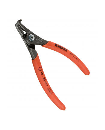 Knipex Szczypce SEEGERA do pierścieni osadczych zewnętrzne wygięte 10-25mm 130mm PCV 49 21 A11