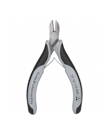 Knipex Szczypce precyzyjne boczne tnące 115mm ESD 77 12 115 nr 2