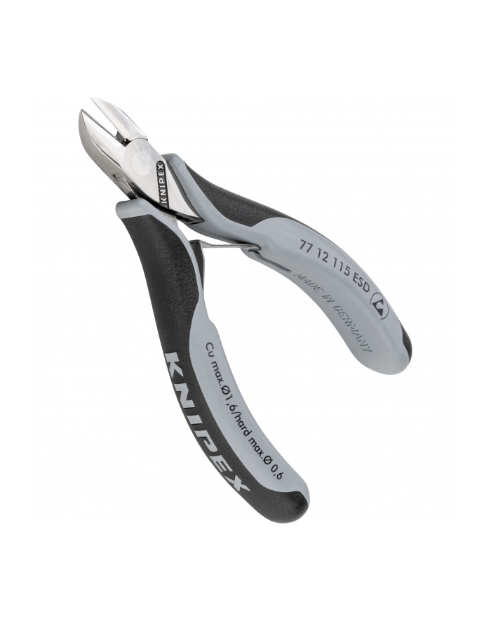Knipex Szczypce precyzyjne boczne tnące 115mm ESD 77 12 115 główny