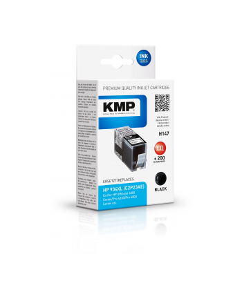 KMP H147 - High Yield - black - ink cartridge (alternative for: HP 934XL) - Kartridż z tuszem Czarny (17430001) nr 1