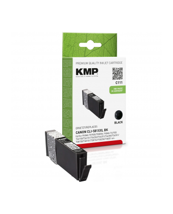 KMP C111 - BLACK - INK TANK (ALTERNATIVE FOR: CANON CLI-581BKXXL) - KARTRIDŻ Z TUSZEM CZARNY